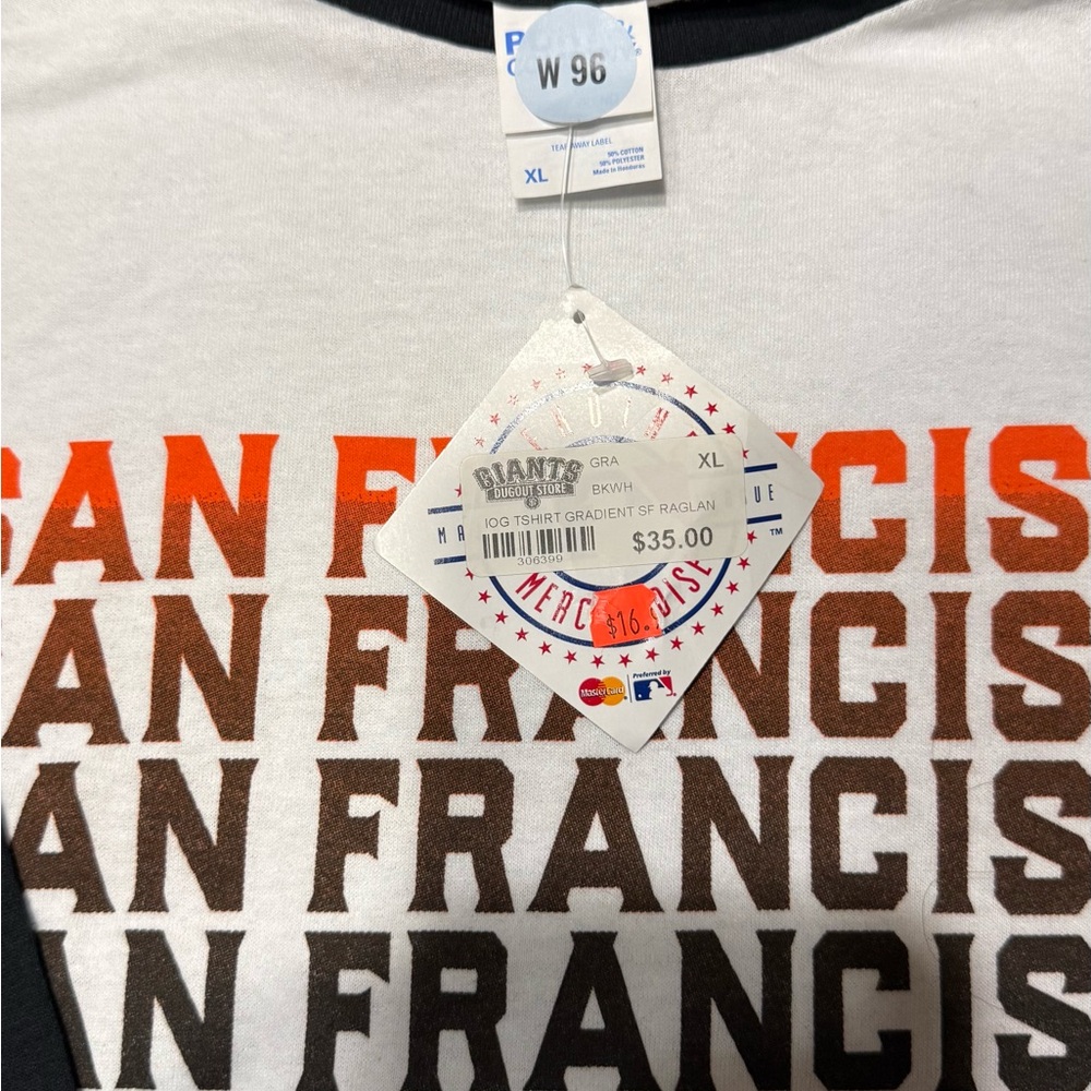 San Francisco White and Orange Men's Shirt